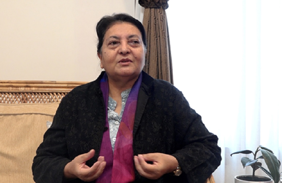 आत्मनिर्भर अर्थतन्त्रको निर्माणमा सबै जुटौँः पूर्वराष्ट्रपति भण्डारी