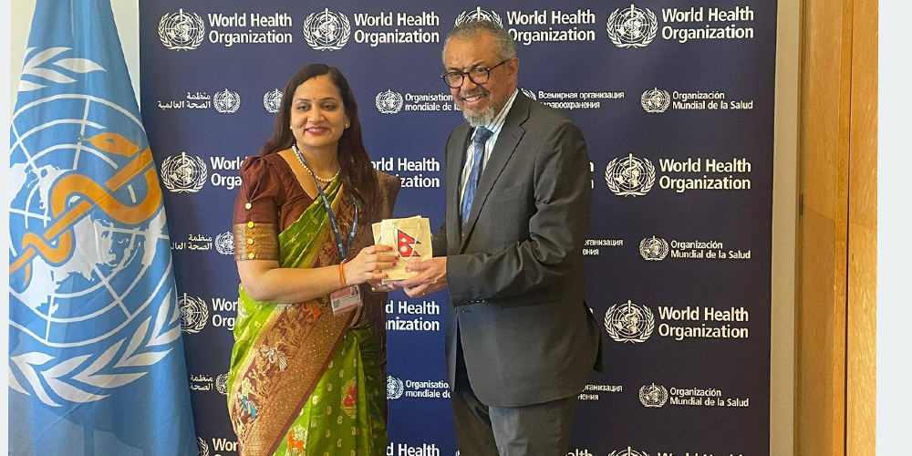‘विश्व स्वास्थ्य सङ्गठन सधैँ नेपालसँग सहकार्य र सहयोगका लागि प्रतिबद्ध’