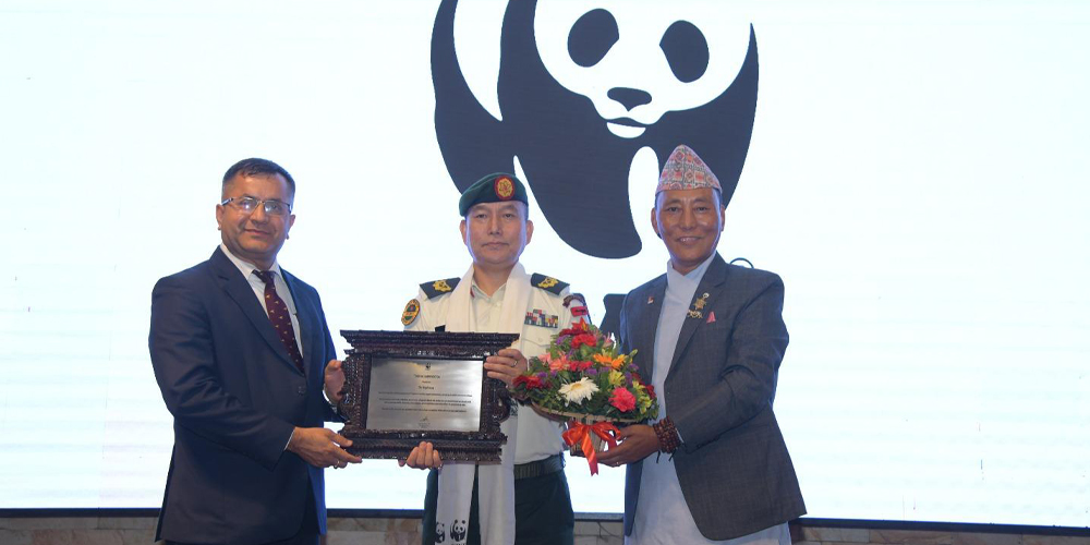 सेनालाई विश्व वन्यजन्तु कोषको सम्मान