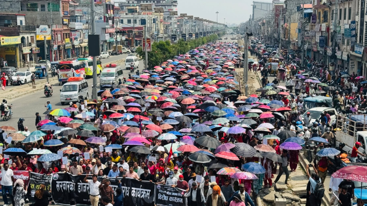सुकुम्बासीले गरे बुटवलमा प्रदर्शन